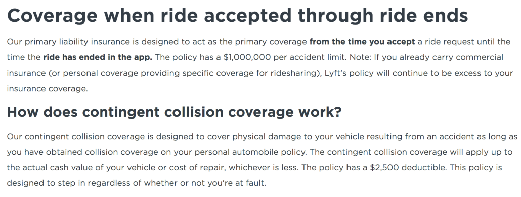 Lyft Insurance Policy 2